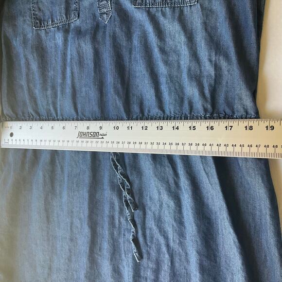 Gloria Vanderbilt Women’s 3/4 Sleeve Knee Length Soft Denim Dress size M, Blue - Picture 5 of 13